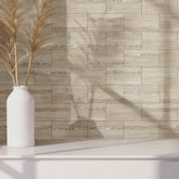 Light Oak Rustic Wood Wallpaper for Wall Decoration